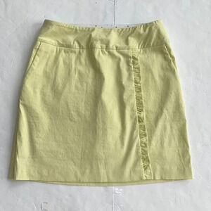 Swing Control tennis Skort green & white stripes Size 8 Golf Tennis Resort